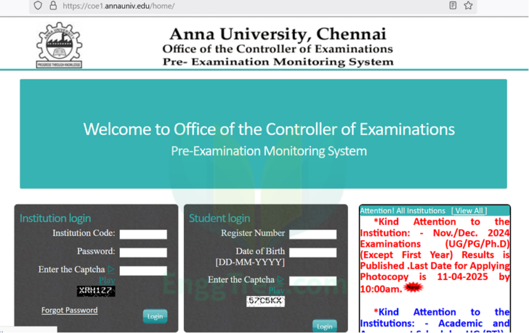 Anna University Nov Dec 2024 Results